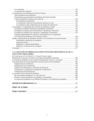 3
Los contenidos ............................................................................................................