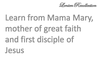 Jesus Christ - 7 Last Words- Lenten Recollection for Christians (Non-sectarian) Slide 88