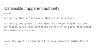 7. law and ethics - Agency Law | PPTX