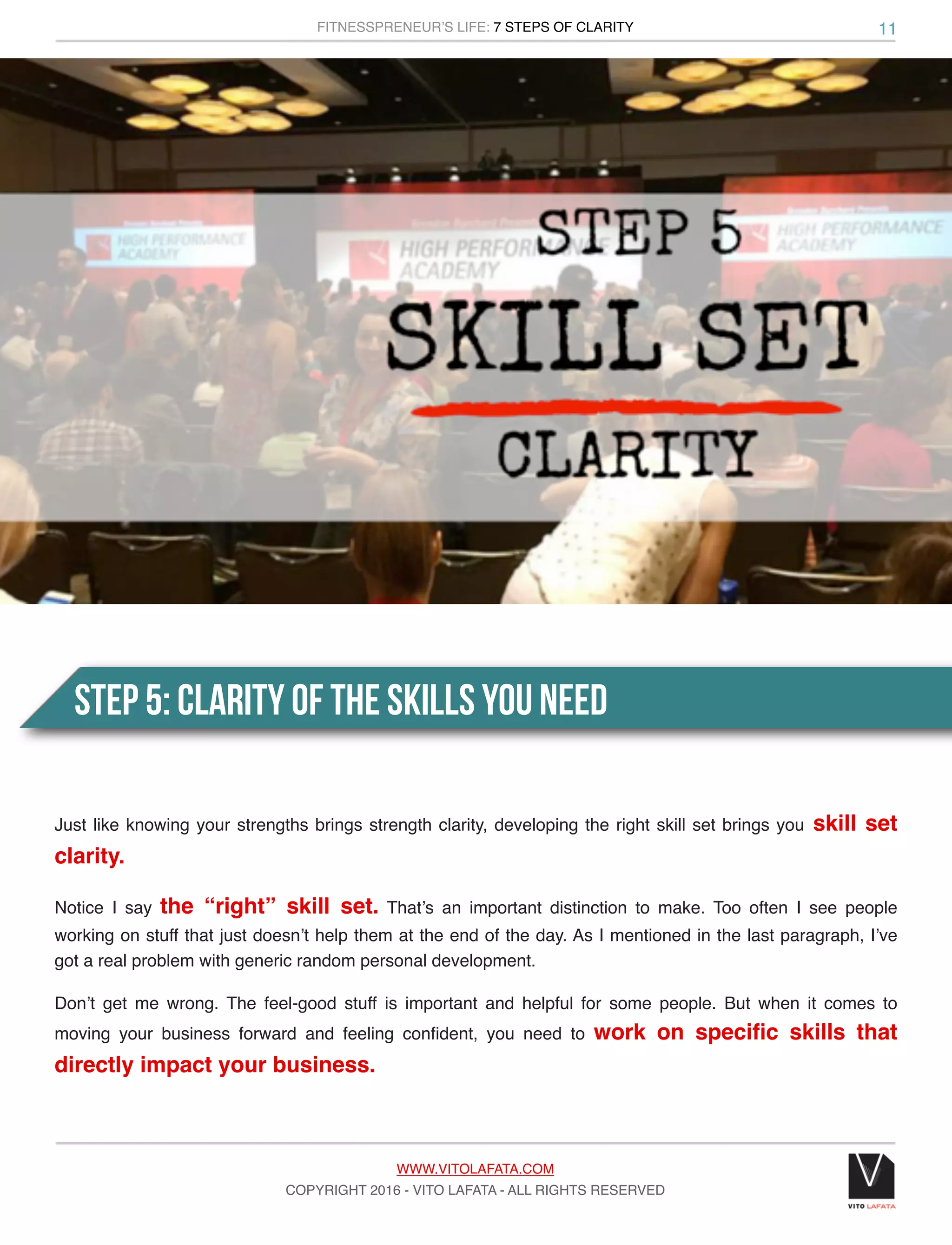 5 STEPS TO CLARITY visual data 8