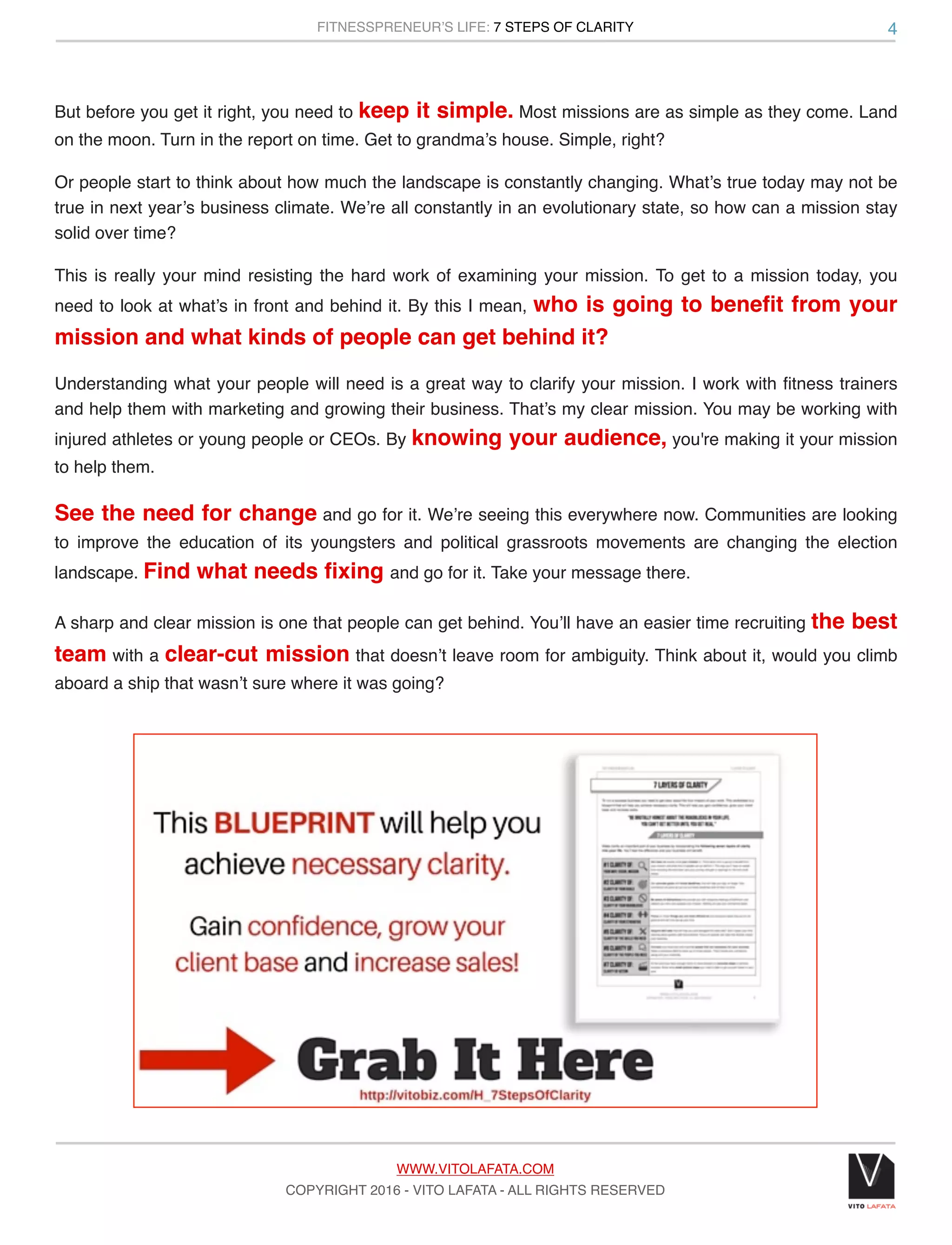 7 Steps Of Clarity Pdf