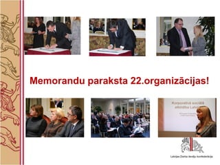 KSA platforma, memorands un uzņēmuma ilgtspējas indekss || Soliprieksa'10