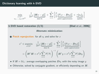 IVR - Chapter 7 - Patch models and dictionary learning | PDF