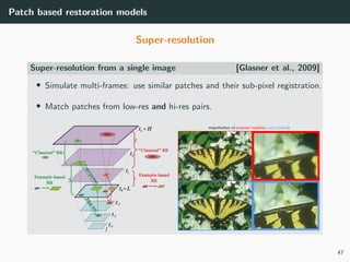 IVR - Chapter 7 - Patch models and dictionary learning | PDF