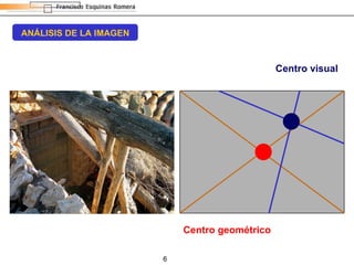 ANÁLISIS DE LA IMAGEN Centro visual Centro geométrico 
