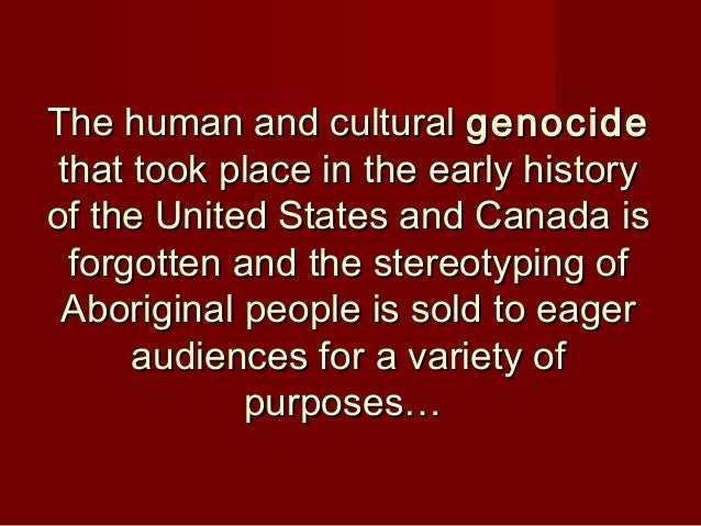 Media Portrayal Of First Nations 