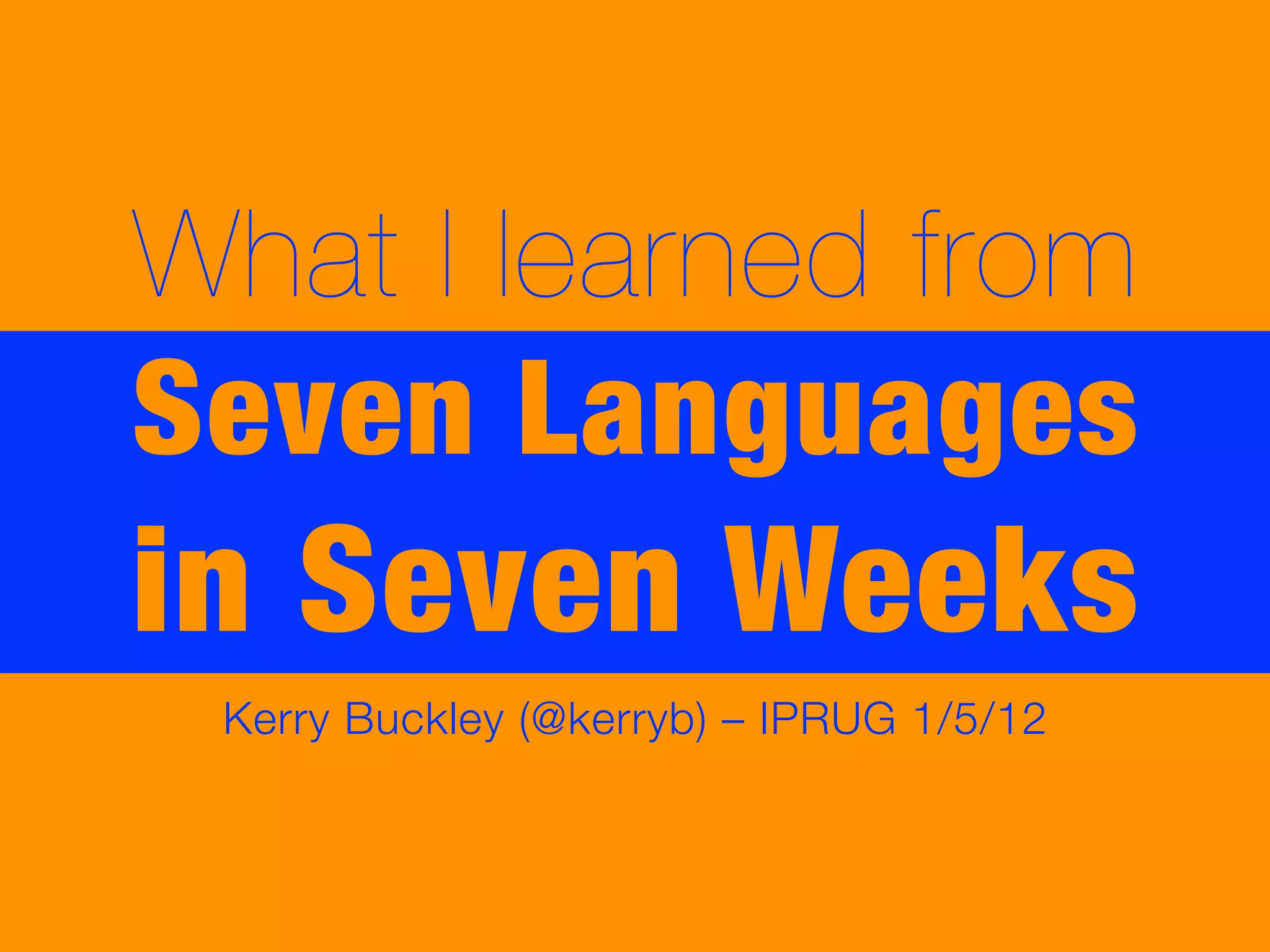 Seyvn7Seven'S Lessons Learned - csot9n2