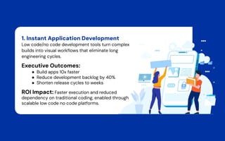 7 Low Code and No Code Capabilities Delivering Enterprise ROI | PDF