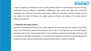 7 major problems in blockchain | PPTX
