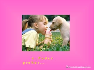 4. Poder probar... 