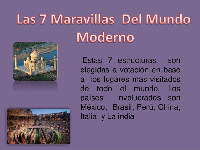 7 maravillas del mundo