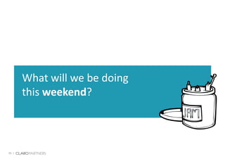 33 |
What will we be doing
this weekend?
 