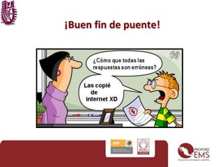 ¡Buen fin de puente! 
