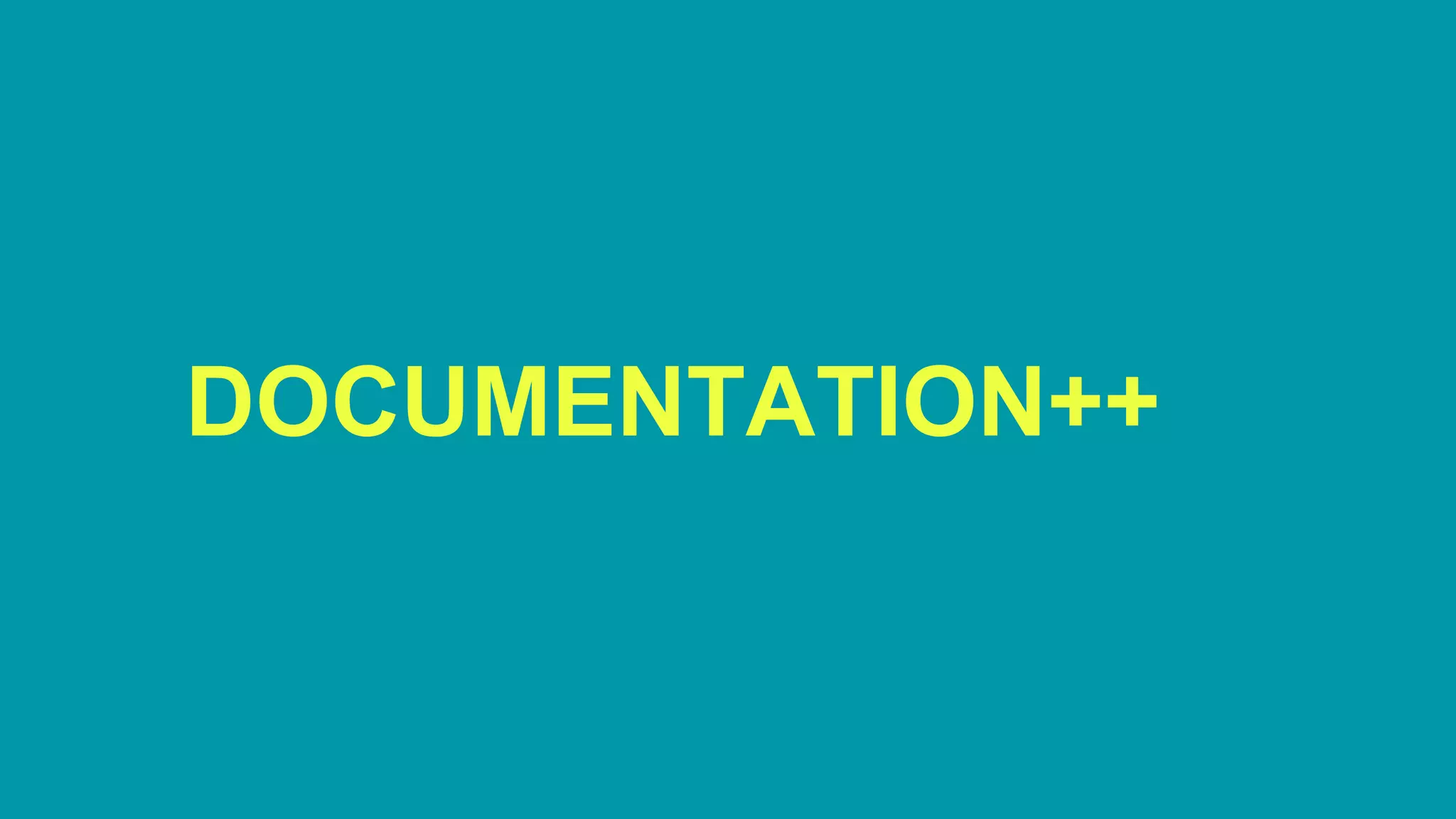 DOCUMENTATION++ 
