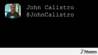 John Calistro
@JohnCalistro
 