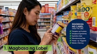 1. Magbasa ng Label
 