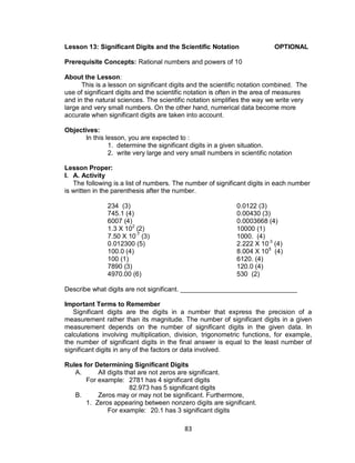Grade 7 Learning Module in Math (Quarter 1 to 4) | PDF
