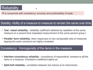 Comprehensive Guide to Measurement Scales, Reliability, and Validity in ...