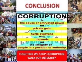 TOGETHER WE STOP CORRUPTION
WALK FOR INTEGRITY
 