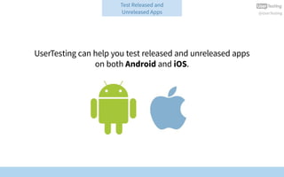 7 mobile app usability testing best practices by UserTesting