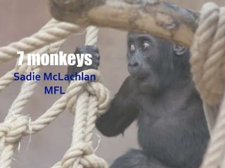 7 monkeys
Sadie McLachlan
MFL
 