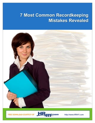 7 Most Common Recordkeeping Mistakes | PDF