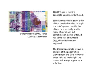 7 most difficult to-counterfeit banknotes in the world | PPTX