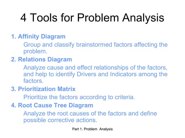 Seven Management and Planning Tools | PPT