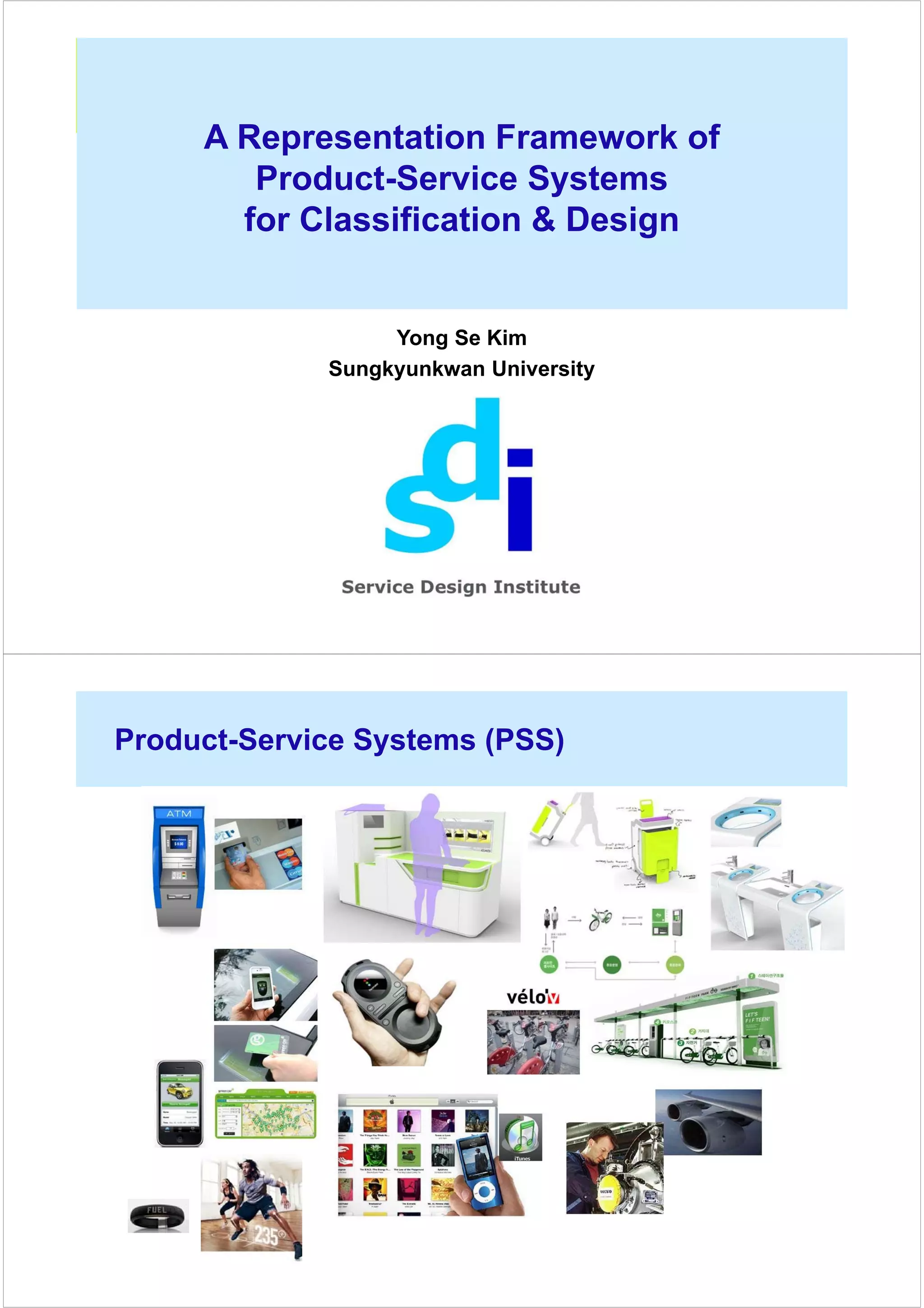 A Representation Framework of Product-Service Systems for ...