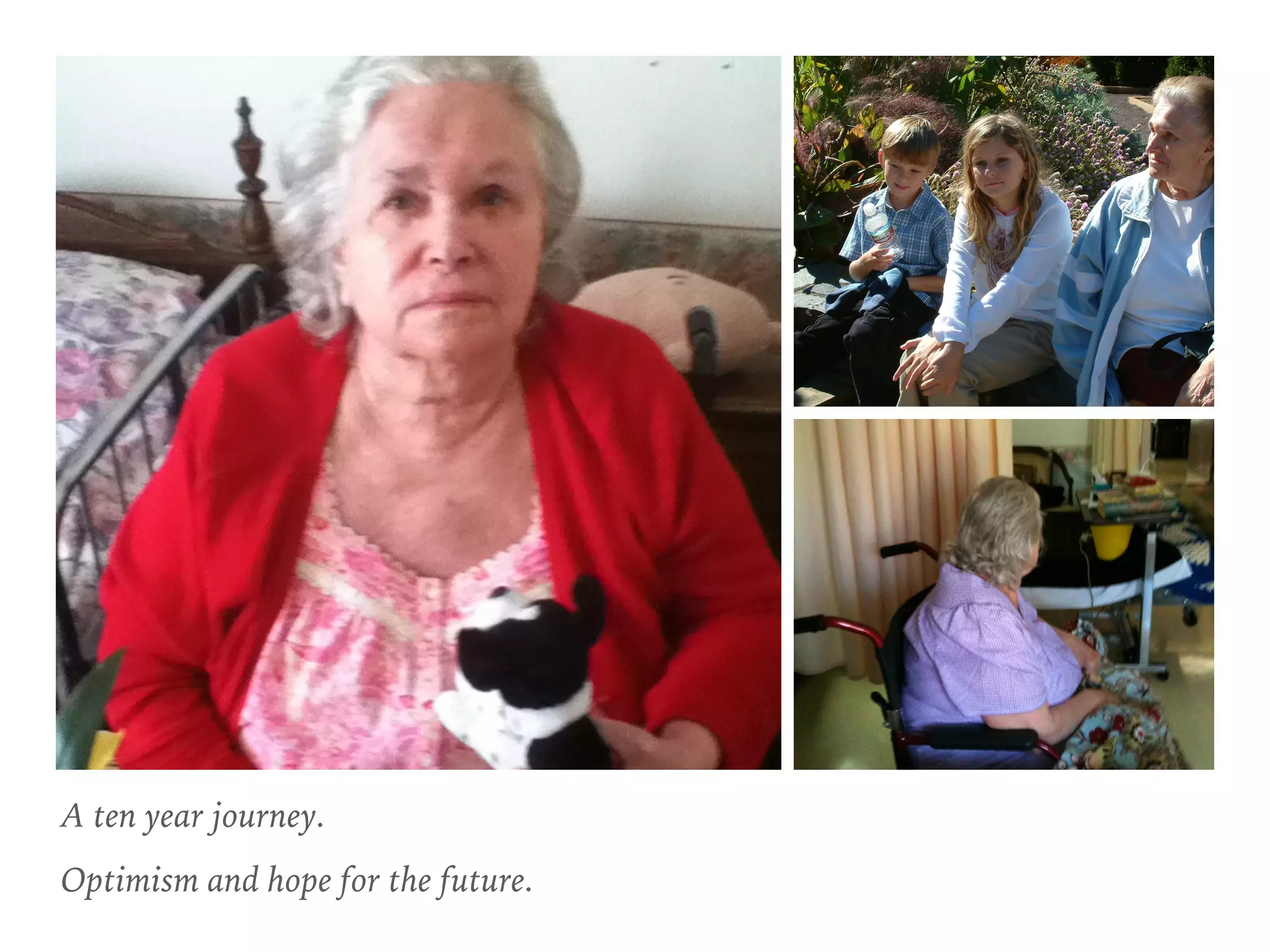 A ten year journey.
Optimism and hope for the future.
 