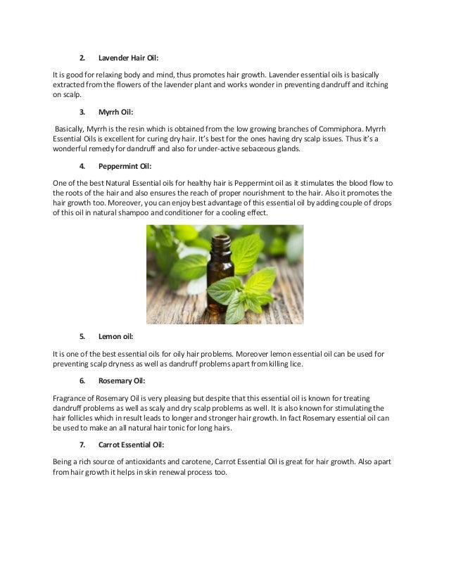 7 Natural Essential Oils For Growth Of Beautiful Luscious Healthy H