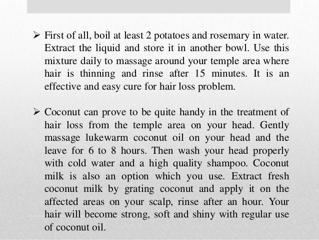 7 natural ways to treat hair loss problem