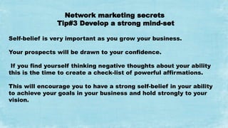 7 network marketing secrets to boost your self confidence
