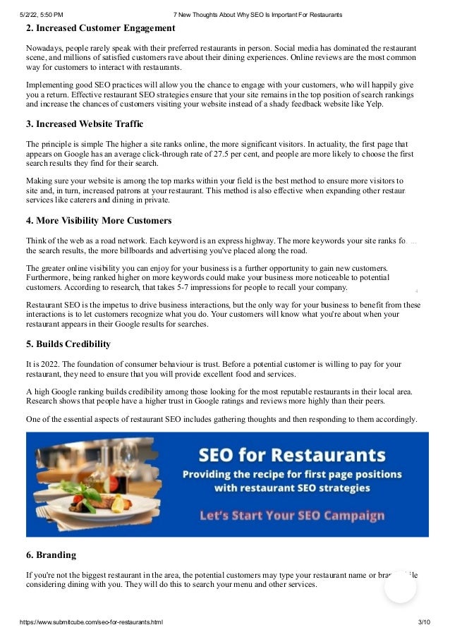 7 Reasons Why Restaurant SEO Is Important