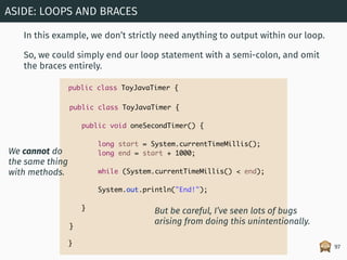 🙈
In this example, we don’t strictly need anything to output within our loop.
So, we could simply end our loop statement w...