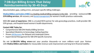 7 OB-Gyn Billing Errors That Delay Reimbursements by 30–45 Days.pptx