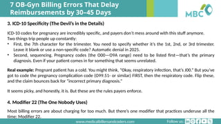 Ob Signcode 7 OB-Gyn Billing Errors That Delay Reimbursements by 30–45 Days.pptx