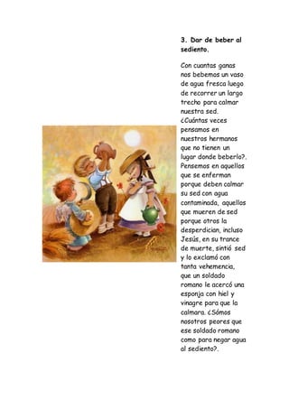 7 obras de misericordia corporales | DOCX | Christianity | Religion ...