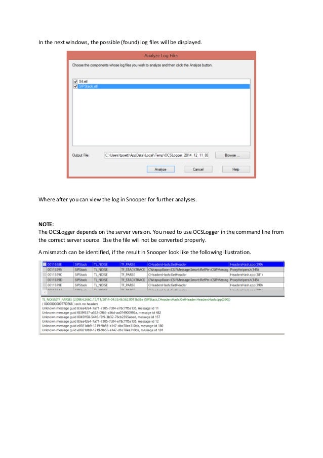 Skype For Business And Lync Troubleshooting Guide Version 1 0 Skype For Business And Lync Troubleshooting Guide Version 1 0