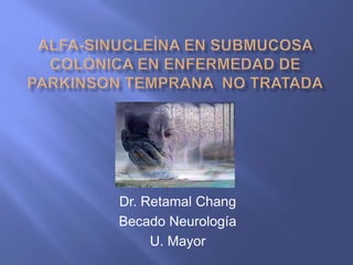 Dr. Retamal Chang 
Becado Neurología 
U. Mayor 
 