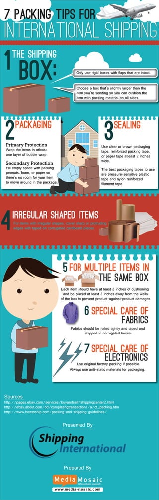 7 packing tips for international shipping