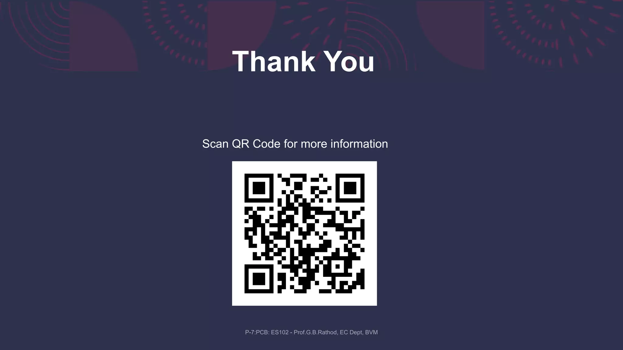 Thank You
Scan QR Code for more information
 