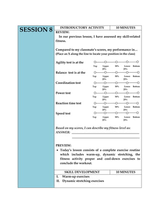 Grade 7 Learning Module in Physical Education (Quarter 1 to 3) | PDF