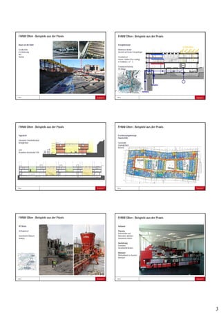 3
MINERGIE-ECO FachveranstaltungOlten 15.10.2013
Bauen an der Bahn
Schallschutz
Erschütterung
NIS
Störfall
FHNW Olten - Beispiele aus der Praxis
MINERGIE-ECO FachveranstaltungOlten 15.10.2013
Energiekonzept
Minimieren Bedarf
Verzicht auf fossile Energieträger
Grundwasser
Heizen / Kühlen (free cooling)
Ø 1100l/min / 12°C
Grauwassernutzung
PV Anlage
WC
54‘000 kWh/a
FHNW Olten - Beispiele aus der Praxis
MINERGIE-ECO FachveranstaltungOlten 15.10.2013
FHNW Olten - Beispiele aus der Praxis
Tageslicht
Glasanteil / Innenhofstruktur
Behaglichkeit
LED
Reduktion Strombedarf 30%
MINERGIE-ECO FachveranstaltungOlten 15.10.2013
Erschliessungskonzept
Haustechnik
Systematik
Zugänglichkeit
Reserve
FHNW Olten - Beispiele aus der Praxis
MINERGIE-ECO FachveranstaltungOlten 15.10.2013
FHNW Olten - Beispiele aus der Praxis
RC Beton
Verfügbarkeit
Koordination Abbruch
Neubau
Olten
Gunzgen
10km
MINERGIE-ECO FachveranstaltungOlten 15.10.2013
FHNW Olten - Beispiele aus der Praxis
Aufwand
Planung
Konstruktion und
Materialien abklären
Instrumente führen
Ausführung
Kontrollen
Verantwortlichkeiten
Mehrwert
Mehraufwand zu Gunsten
Mehrwert
 