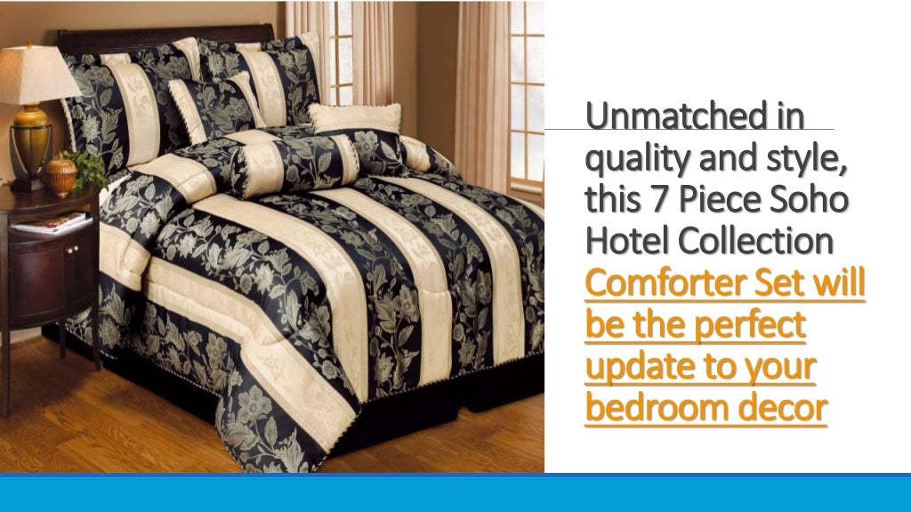 7 piece soho hotel collection comforter set