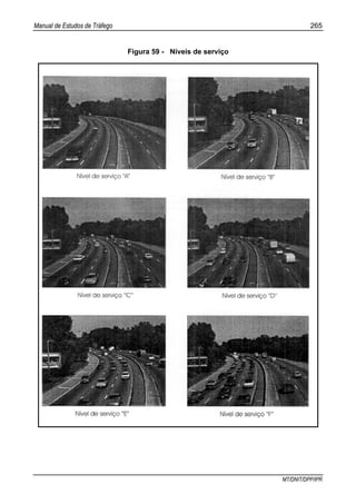 Manual de Estudos de Tráfego 265
MT/DNIT/DPP/IPR
Figura 59 - Níveis de serviço
 