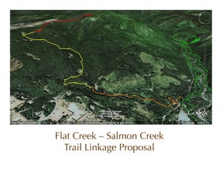 Flat Creek – Salmon Creek
  Trail Linkage Proposal
 
