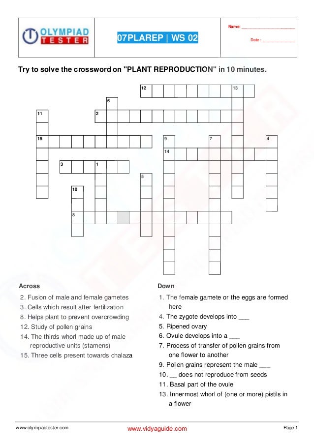 Class 7 Science Olympiad Preparation Sample Paper On Plant Reproduc Class 7 Science Olympiad Preparation Sample Paper On Plant Reproduc