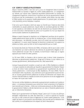 2008 Bloc Quebecois Platform Ch. 6