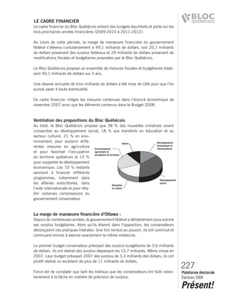2008 Bloc Quebecois Platform Ch. 6